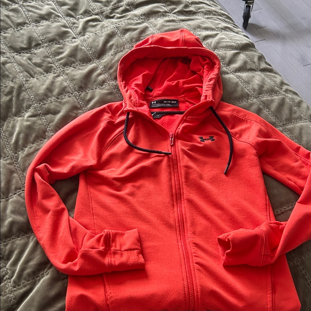 Under Armour Bright Red Full-Zip Hoodie